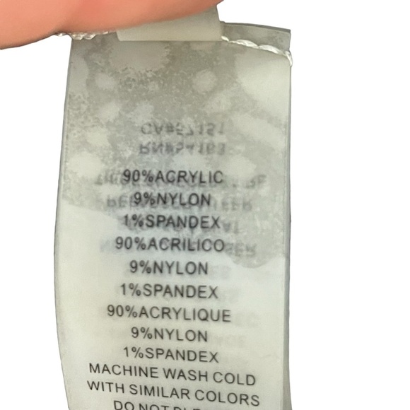 Vince Camuto Dark Grey Ribbed Pointelle 3/4 Sleeve Stretch Sweater Dress Sz L - Picture 10 of 10